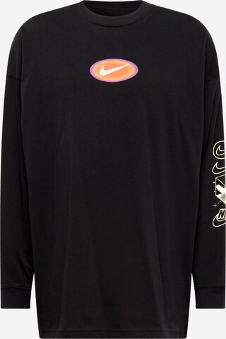 Nike Sportswear Shirt in Zwart: voorkant