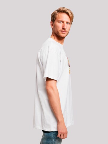 T-Shirt 'Cars Lightning McQueen' F4NT4STIC en blanc