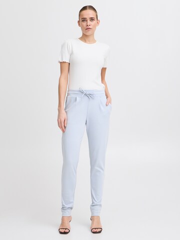 Effilé Pantalon 'Kate' ICHI en bleu