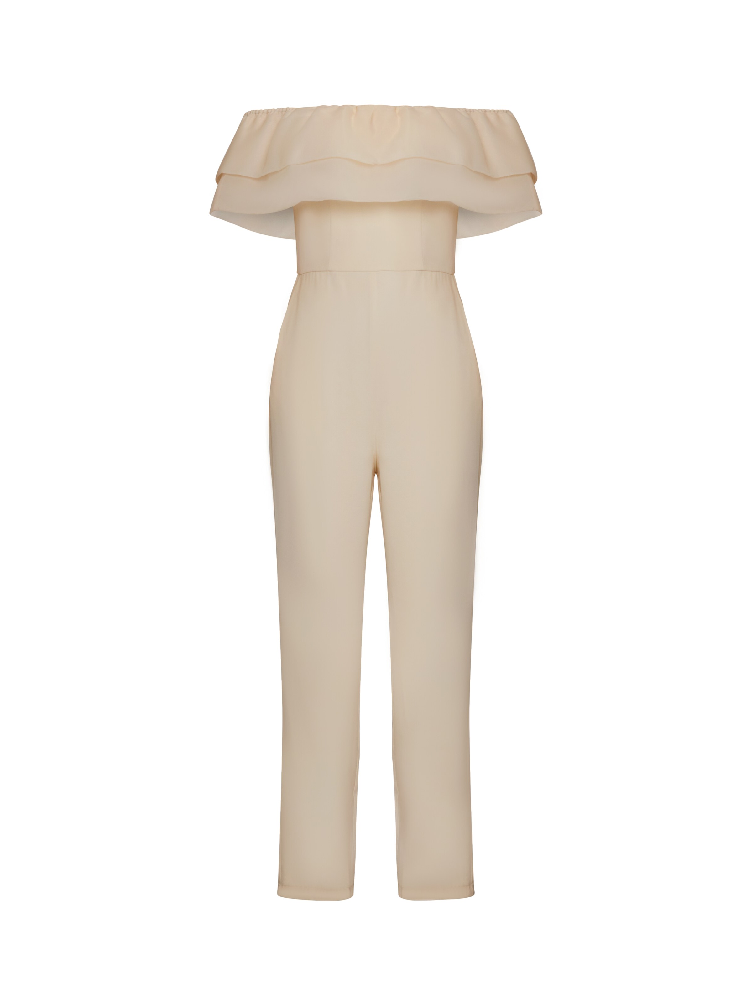Chi Chi London - Jumpsuit en beige: frente