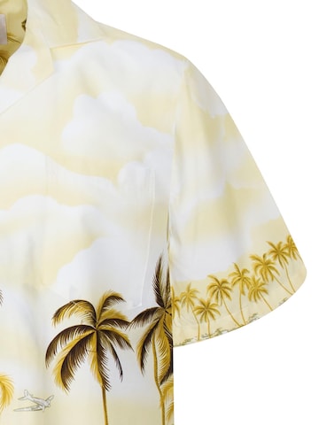 KY's Regular fit Overhemd 'Palmbeach' in Beige