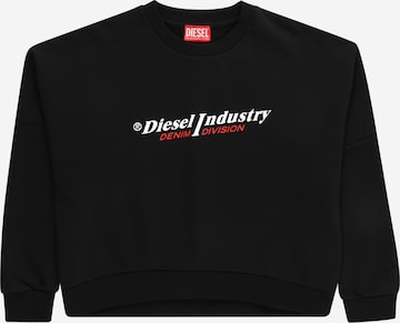 DIESEL Sweatshirt 'SINSTRIND' in Zwart: voorkant