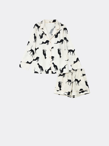ARUELLE Pyjama in Weiß