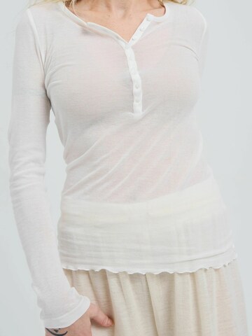 Seamless Basic Shirt 'Granddad' in Wit