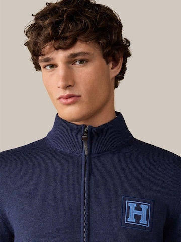 Hackett London Gebreid vest in Blauw