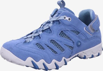 Sneaker bassa 'Schnürschuh Damen P2008631 Echtleder in blau' di Allrounder in blu: frontale