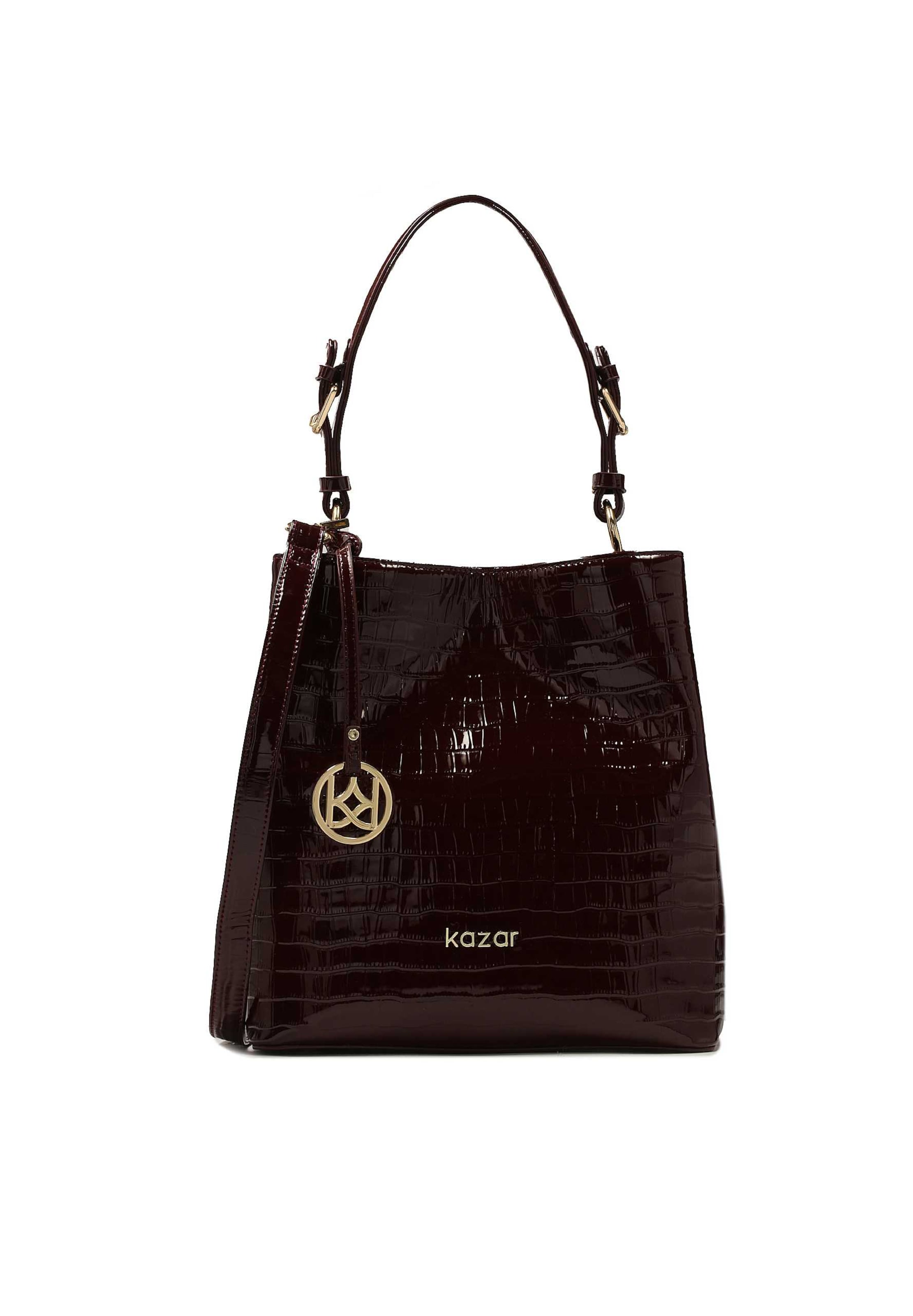 Borsa a mano di Kazar in rosso: frontale