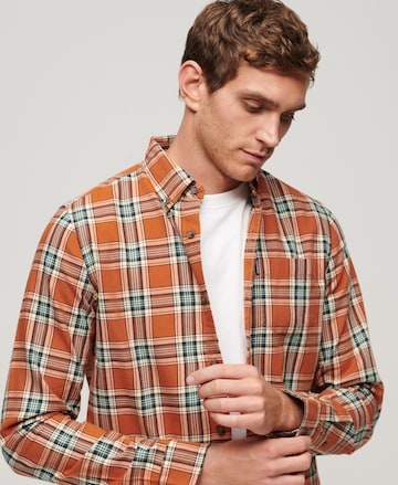 Superdry Regular fit Overhemd in Oranje