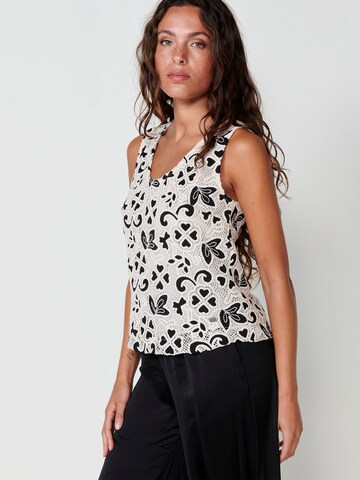 KOROSHI Blus i vit