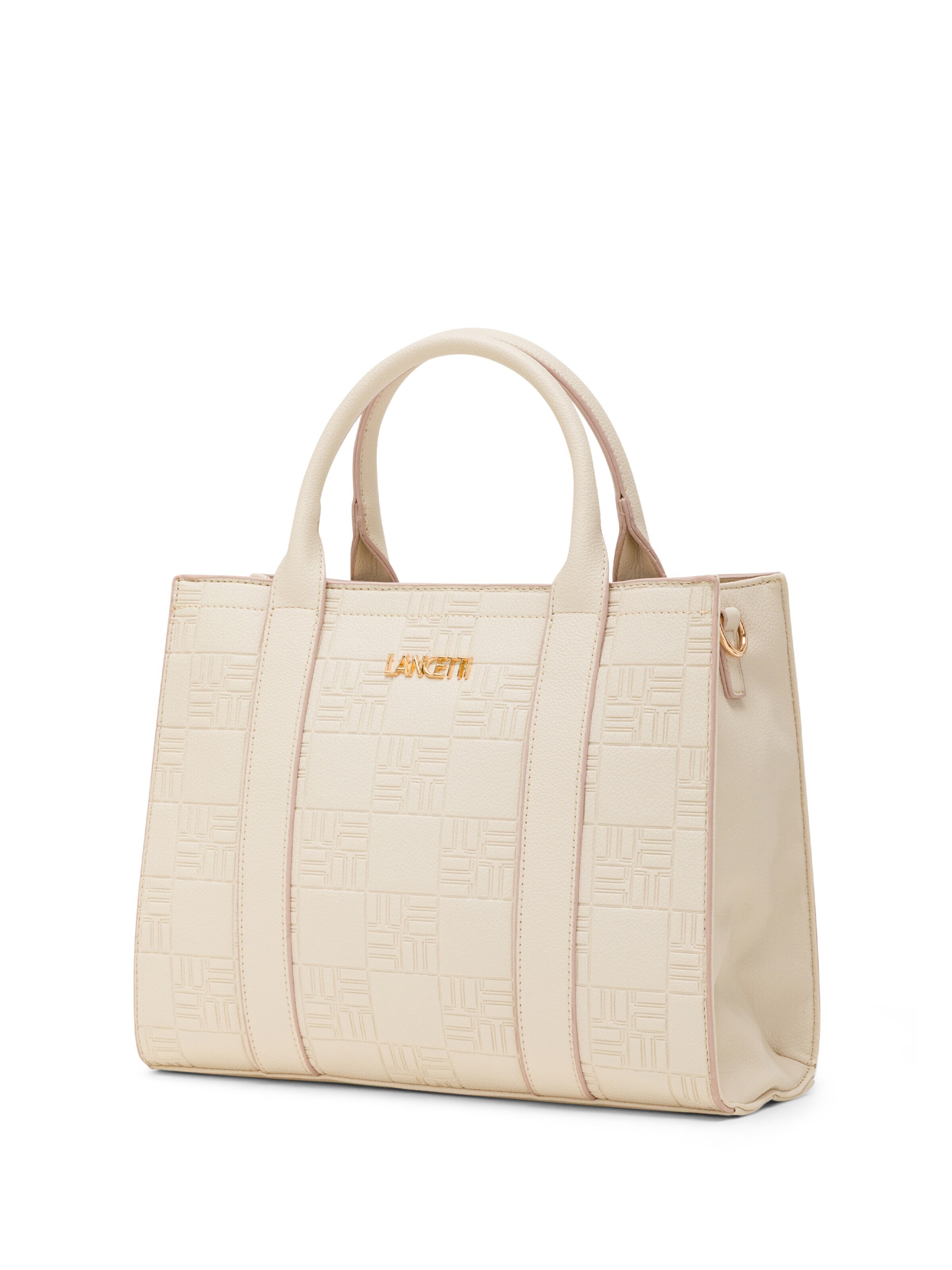 Borsa a mano 'Geniver 1' di Lancetti in beige