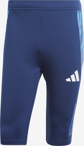 ADIDAS PERFORMANCE Slimfit Sporthose in Blau: Vorderseite
