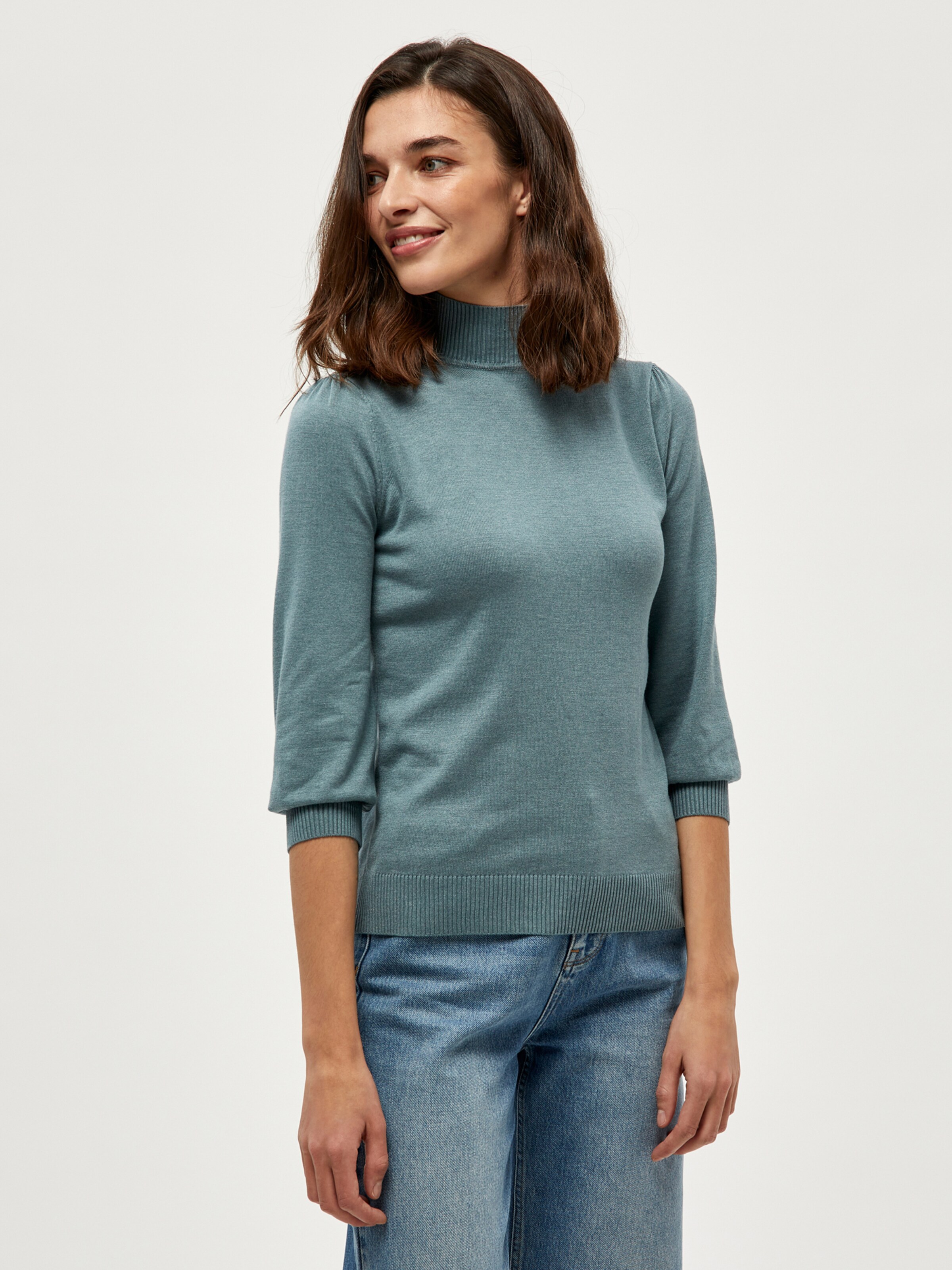 Frauen Pullover & Strick minus Pullover 'Mersin' in Pastellblau - FM52476 Frauen Pullover & Strick minus Pullover 'Mersin' in Pastellblau - FM52476