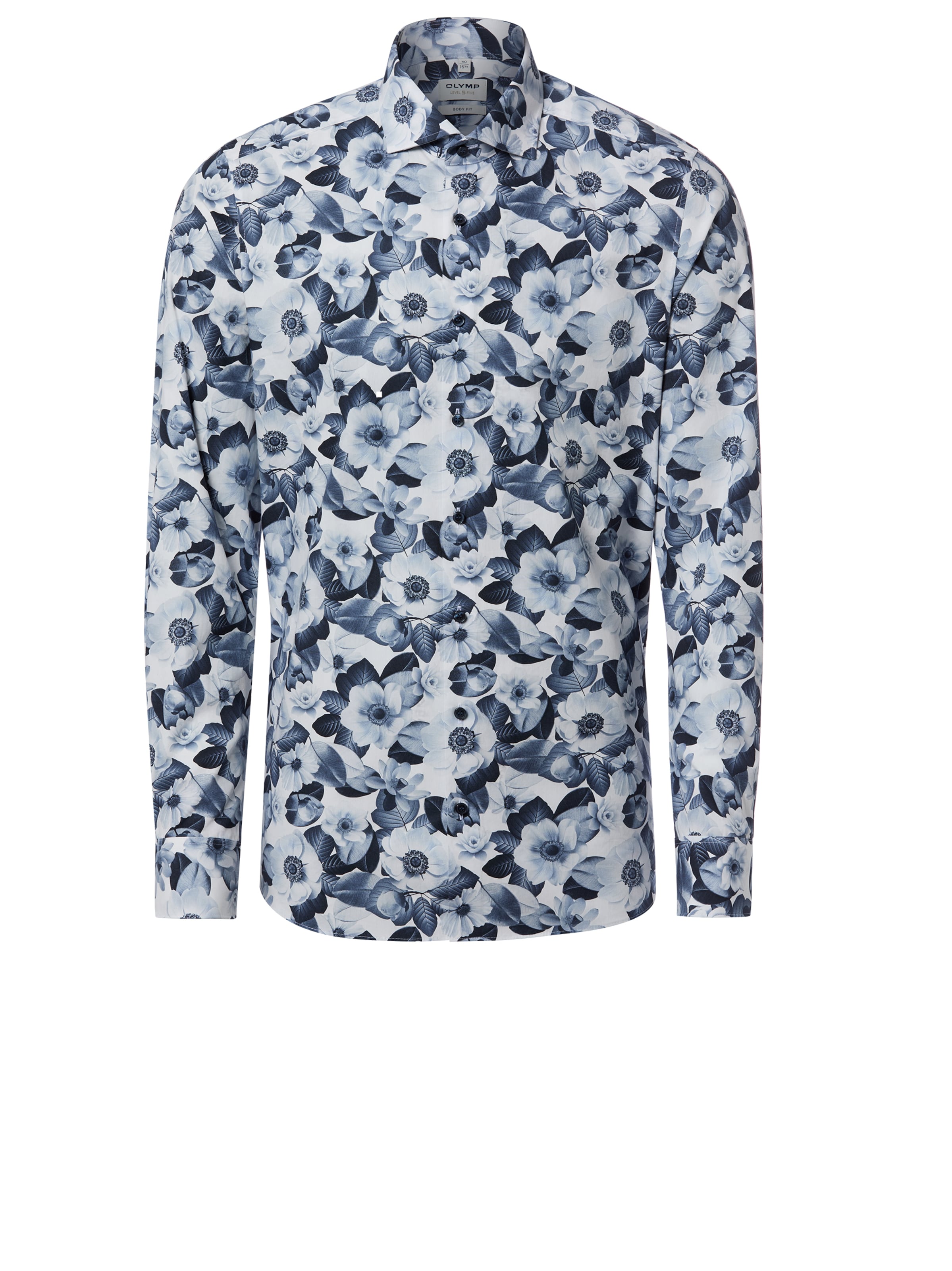 OLYMP Slim Fit Hemd in Blau: Vorderseite
