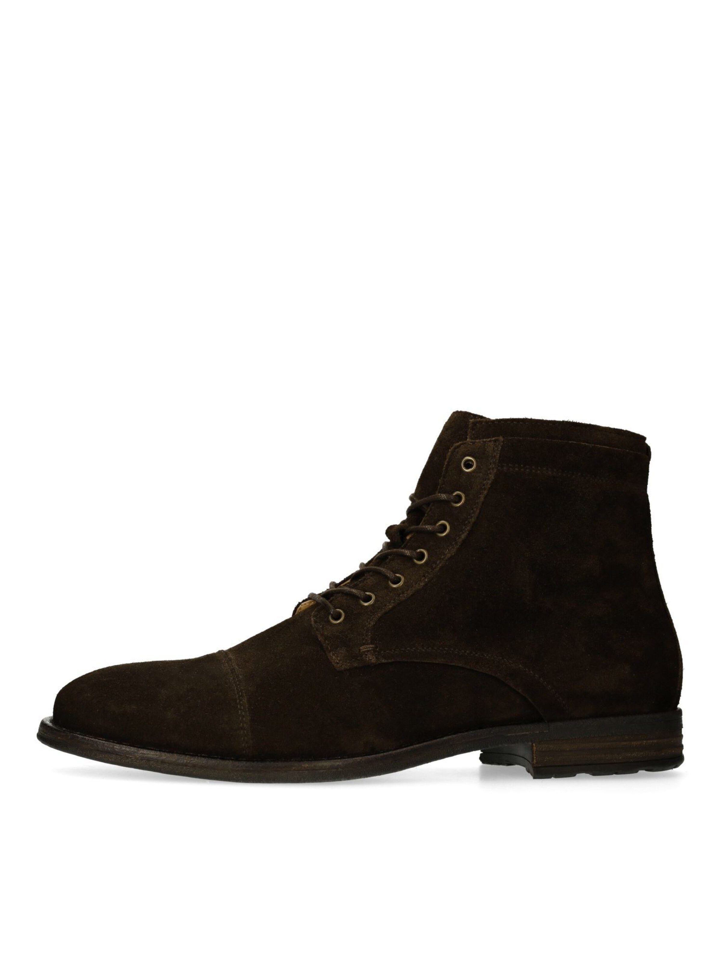 Bottines à lacets MANFIELD en marron : devant