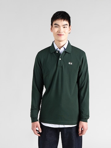La Martina - Camisa em verde: frente