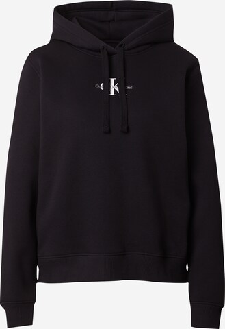 Calvin Klein Jeans Regular Sweatshirt i svart: framsida