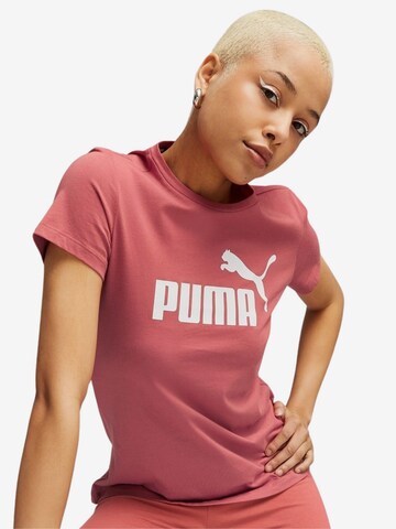 PUMA قميص عملي 'Essential' بلون أحمر: الأمام