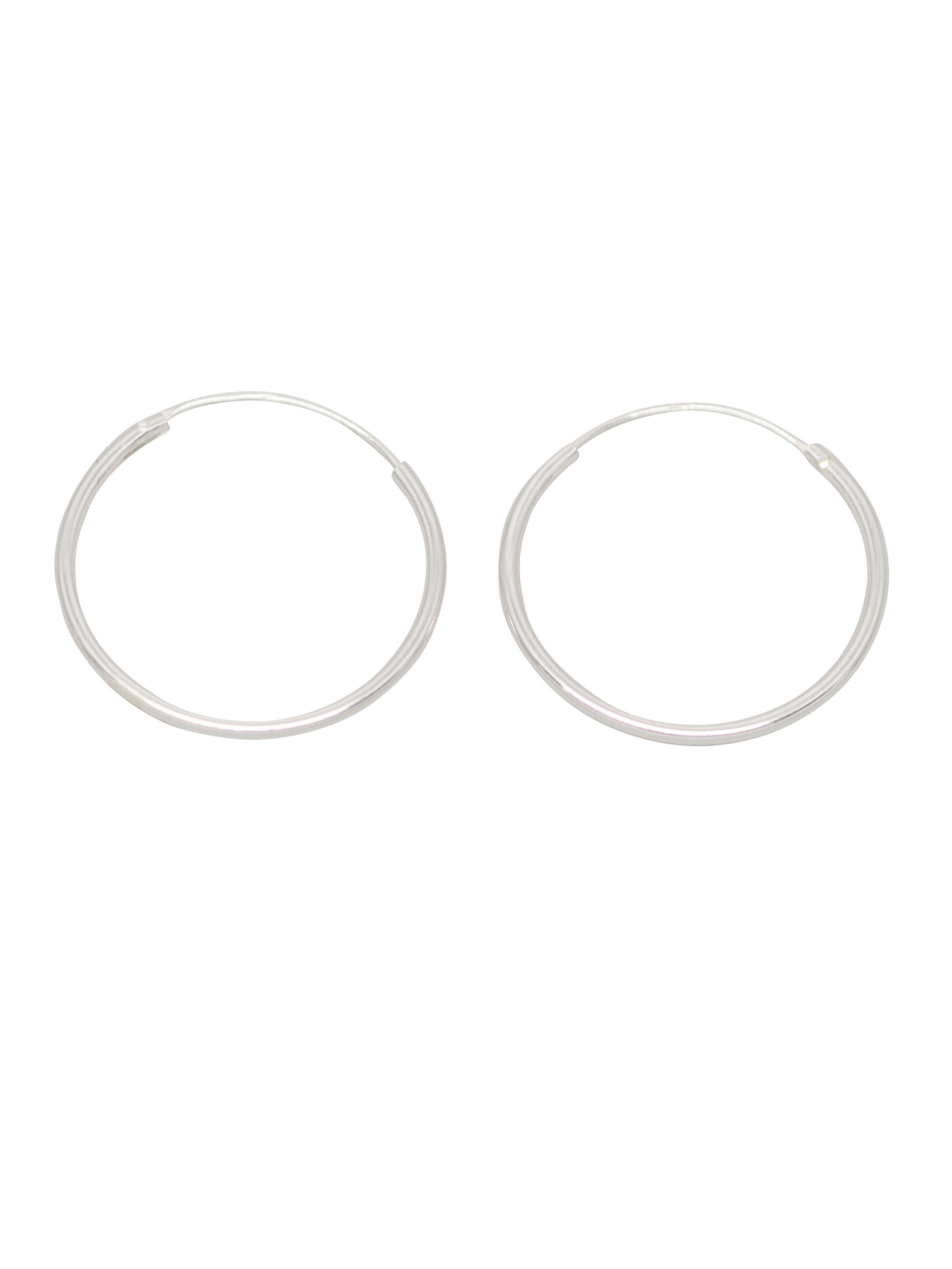 fejn Creolen in Silber: Vorderseite