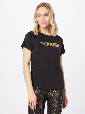 PUMA Functioneel shirt in Zwart: voorkant