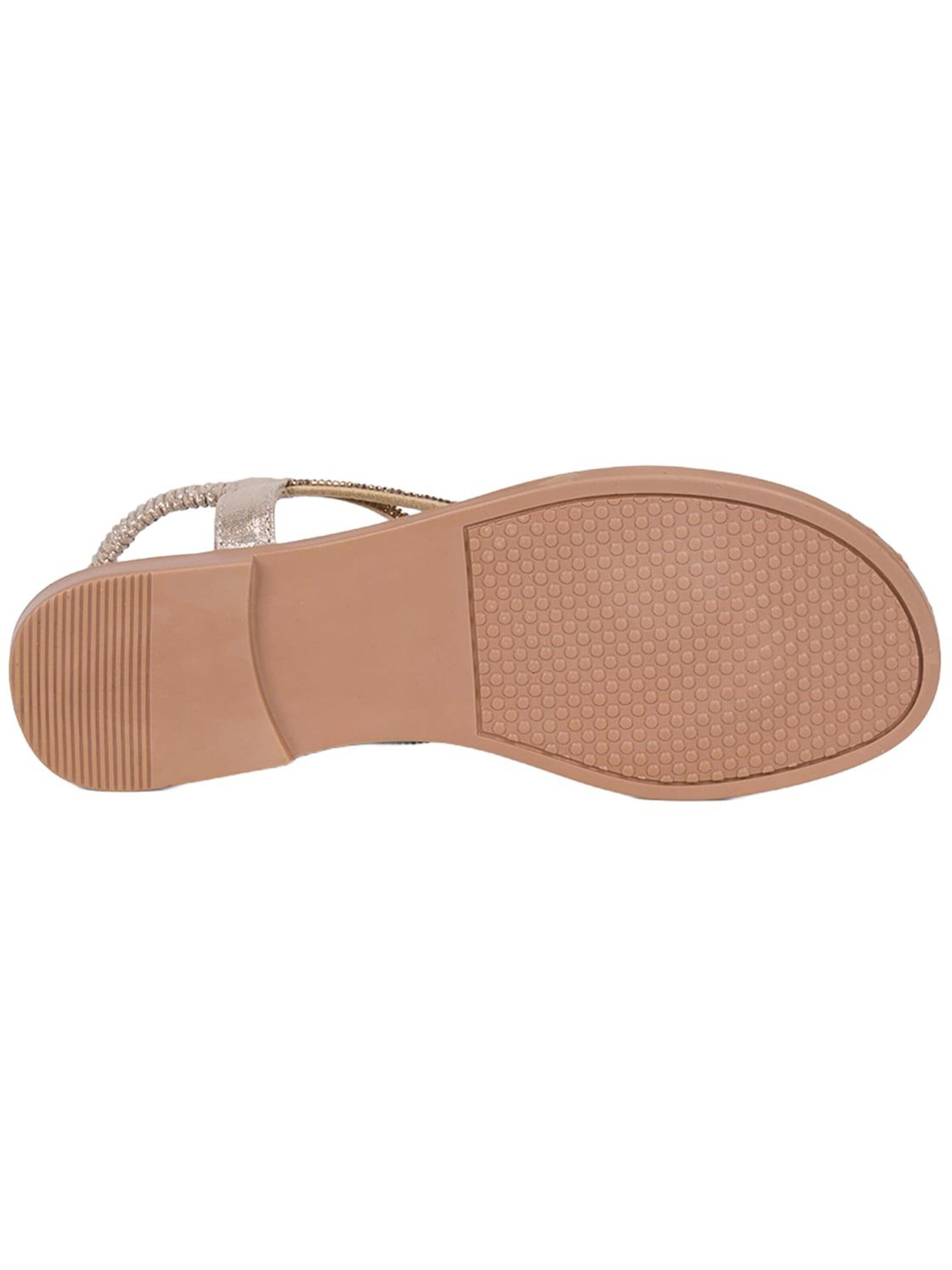 Desa - Sandalias de dedo 'Zehenstegsandalen' en oro