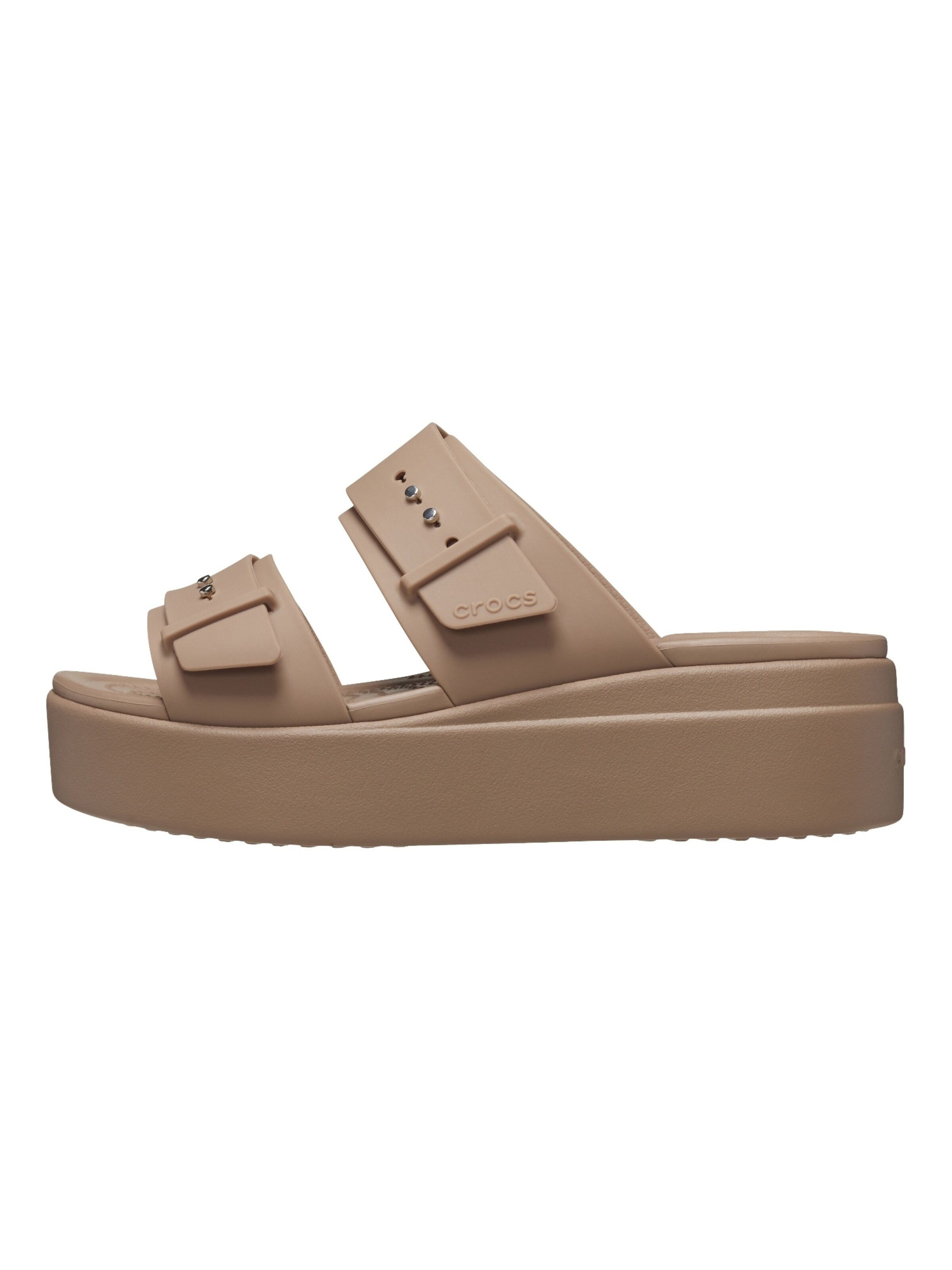 Sandalo di Crocs in marrone: frontale