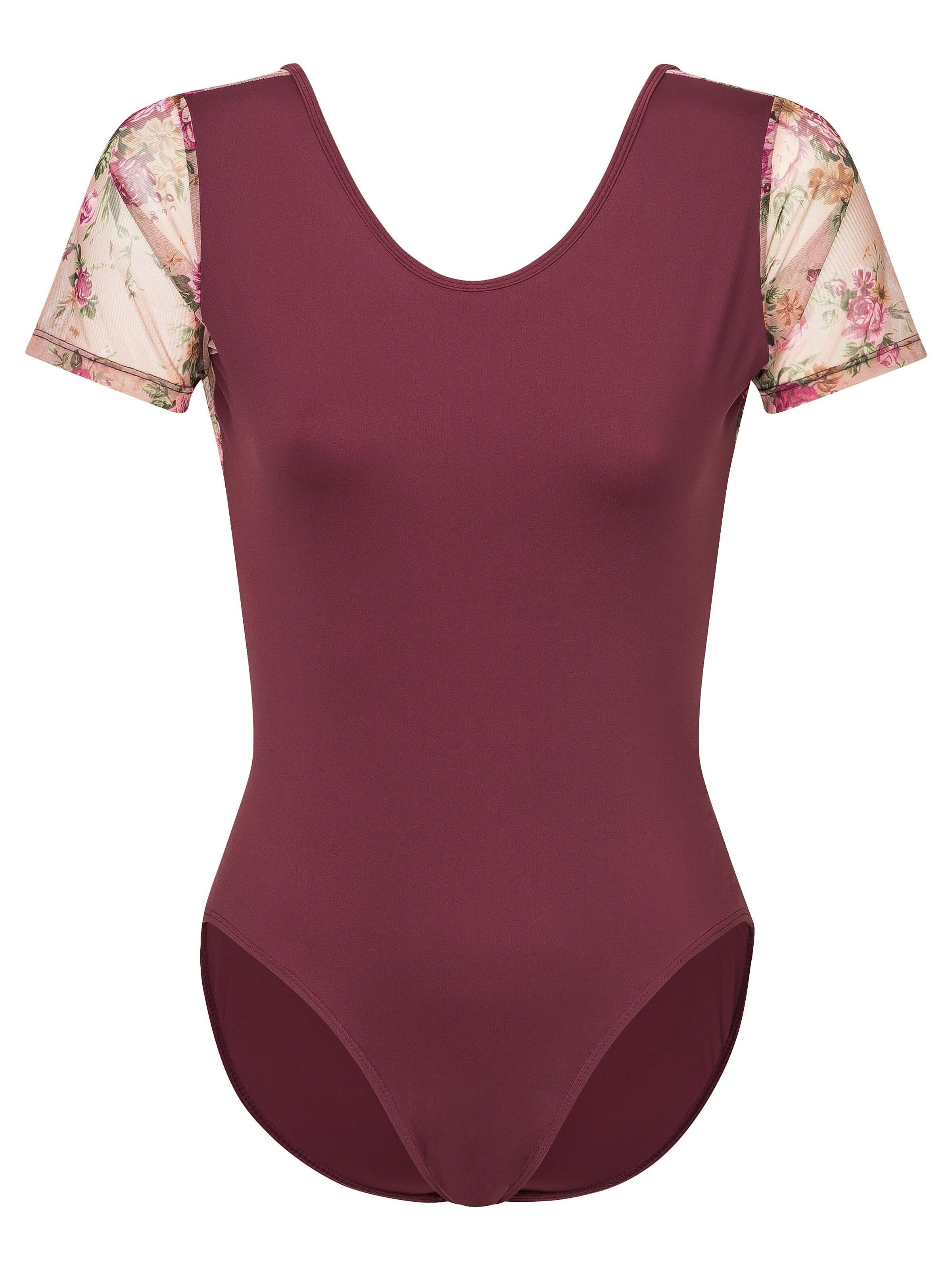 Tanzmuster Athletic Bodysuit 'Merle' in Red: front