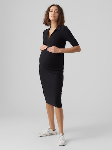 Rochie tricotat de la Vero Moda Maternity pe negru