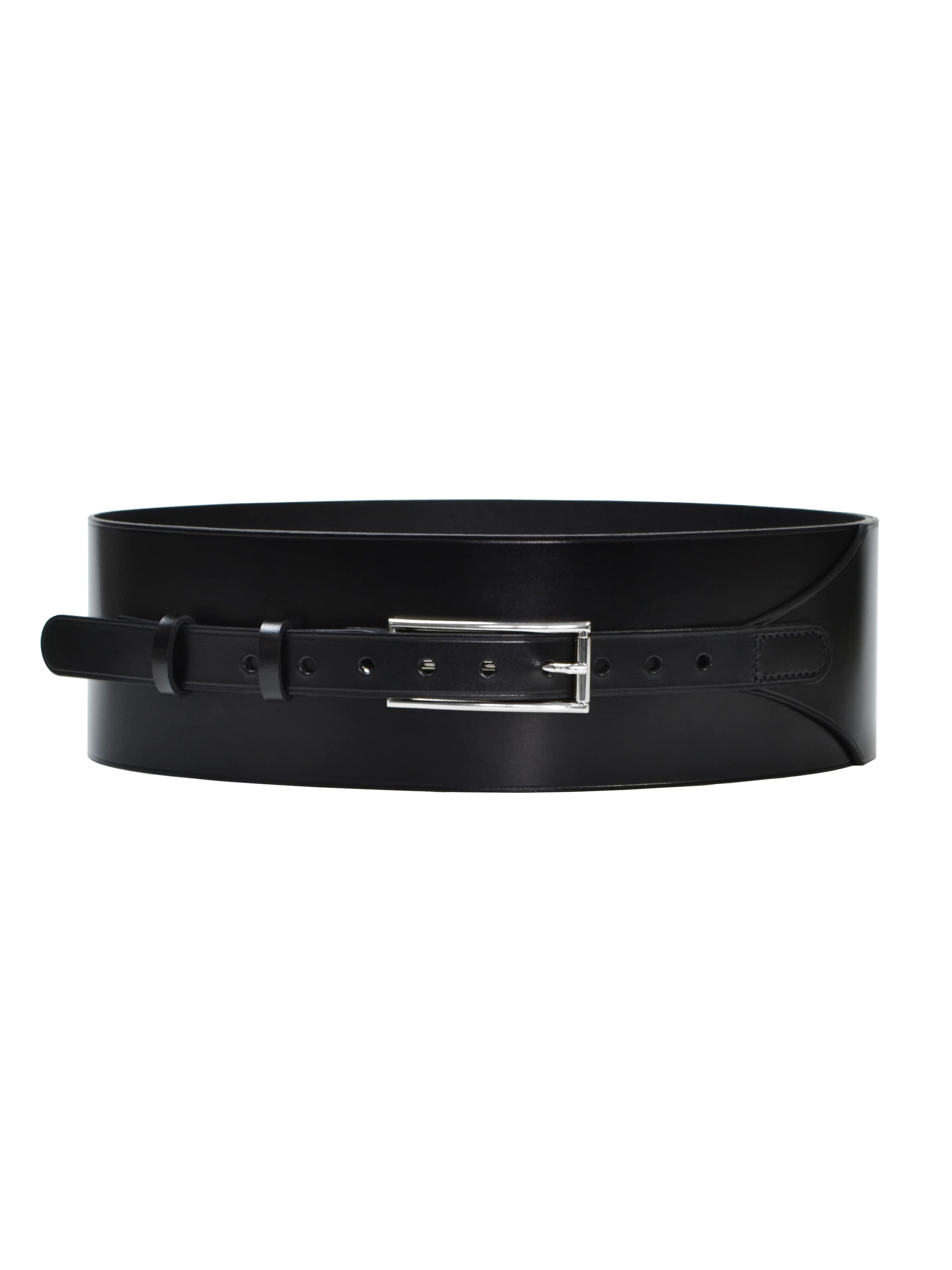 Haute Cuir Belt 'Beatrix' in Black: front