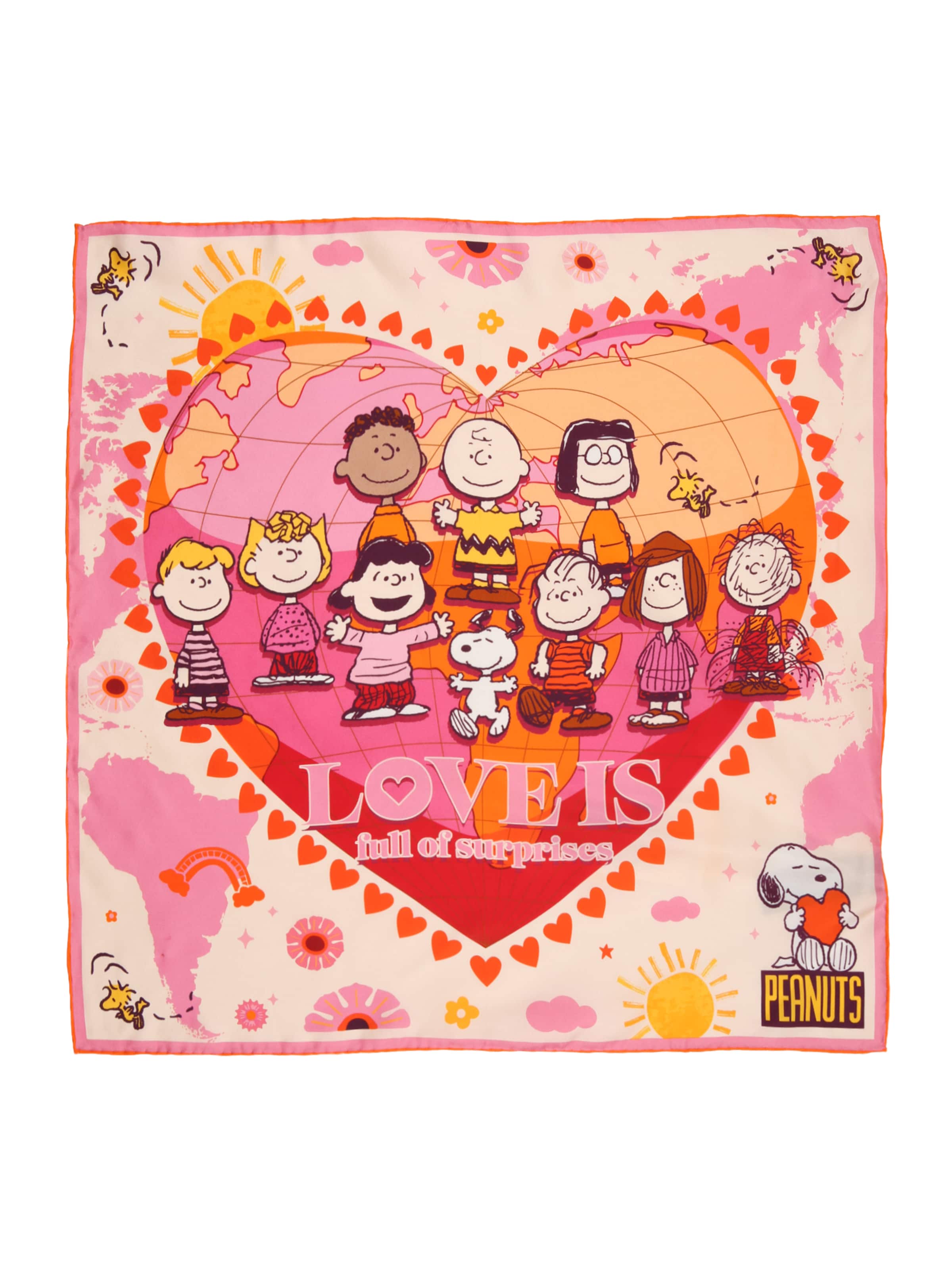 CODELLO - Pañuelo 'Peanuts Nicki' en rojo: frente