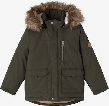 NAME IT Winter Jacket 'MACE' in Green: front