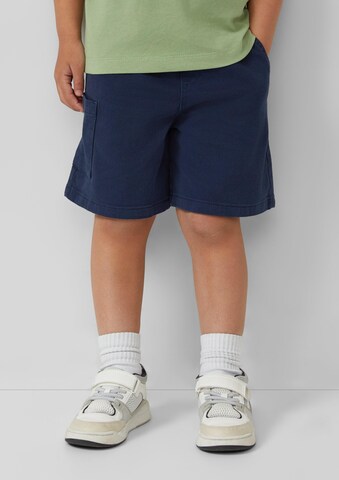 Wide Leg Pantalon s.Oliver en bleu : devant