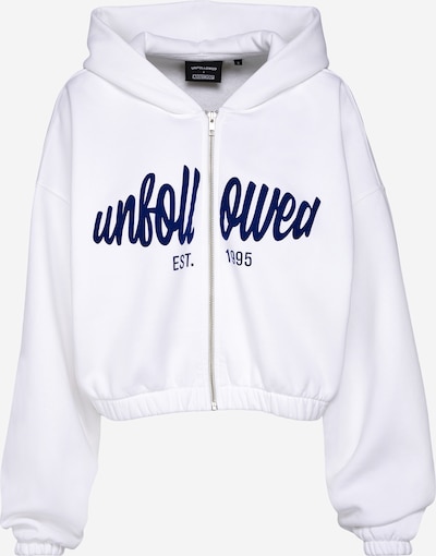 UNFOLLOWED x ABOUT YOU Veste de survêtement 'OG ZIPPER' en blanc, Vue avec produit