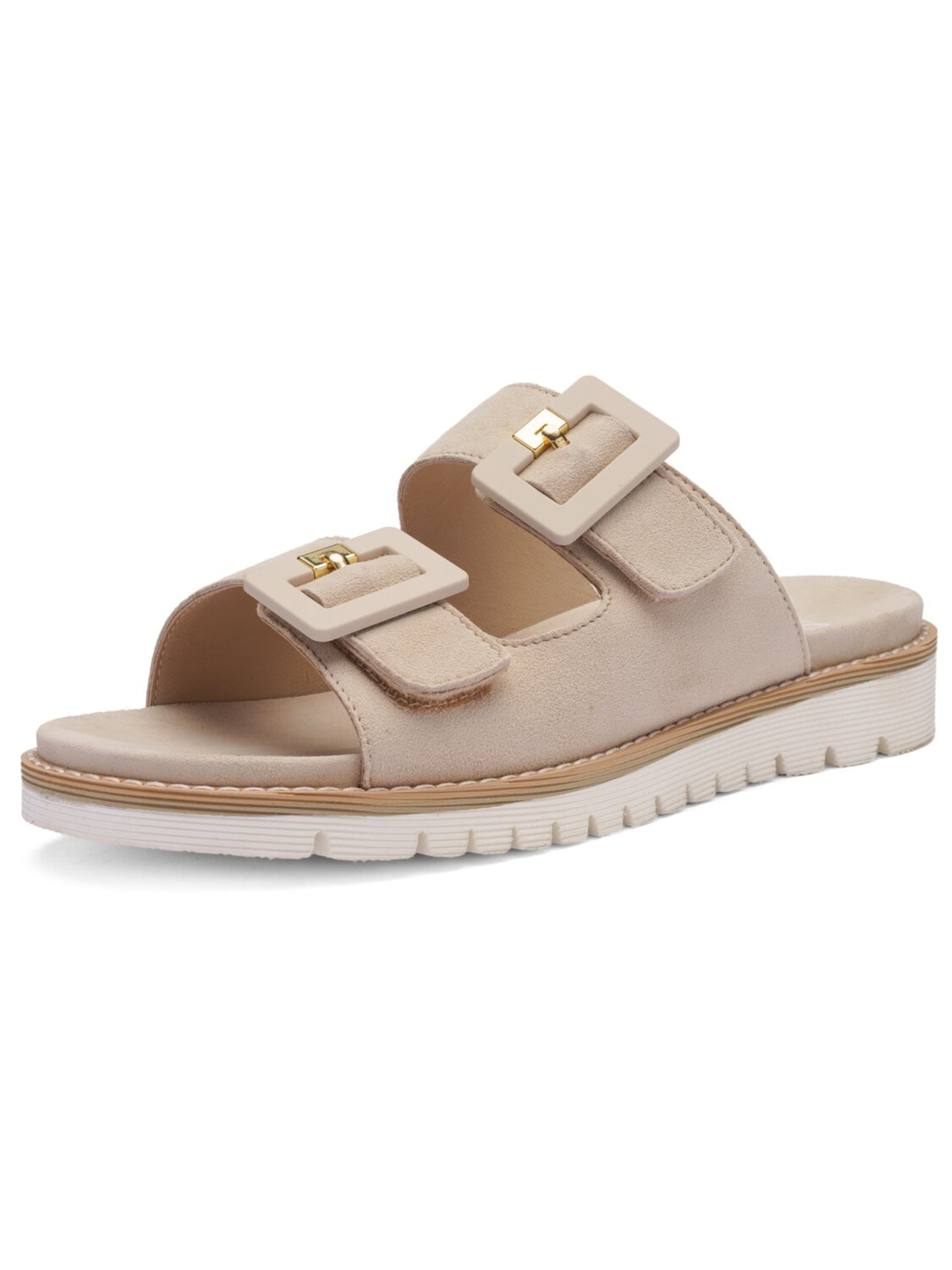 ARA - Zapatos abiertos 'Pantolette Damen 1228132-08 Echtleder in beige' en beige: frente