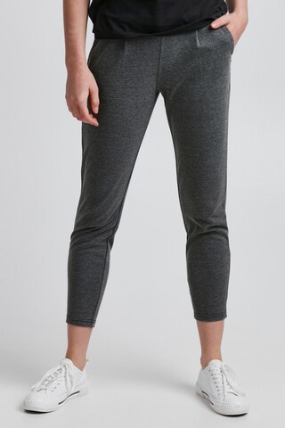 ICHI Skinny Workout Pants 'KATE' in Black: front