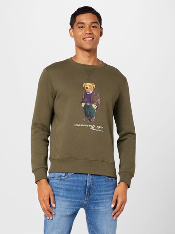 Polo Ralph Lauren Sweatshirt in Green: front