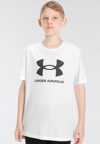 T-Shirt fonctionnel UNDER ARMOUR en blanc : devant