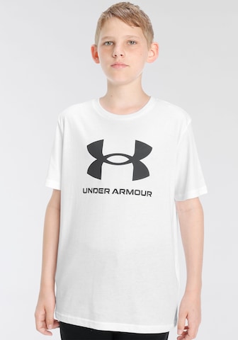 UNDER ARMOUR Функциональная футболка в Белый: спереди