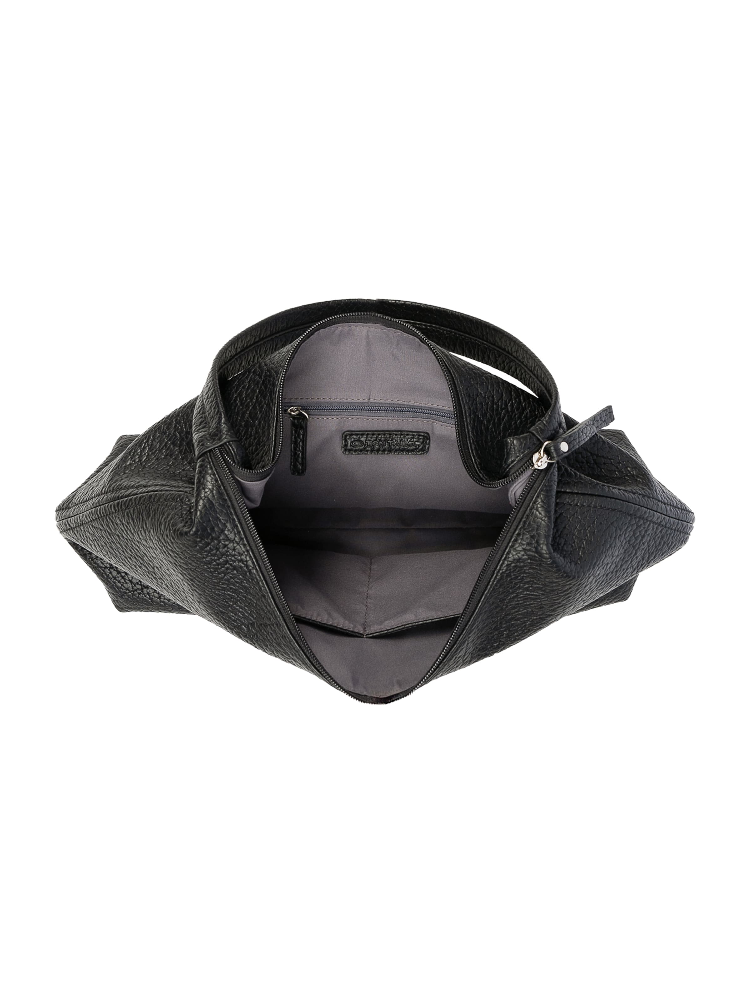 TOM TAILOR Shoulder Bag 'Evelina' in Black