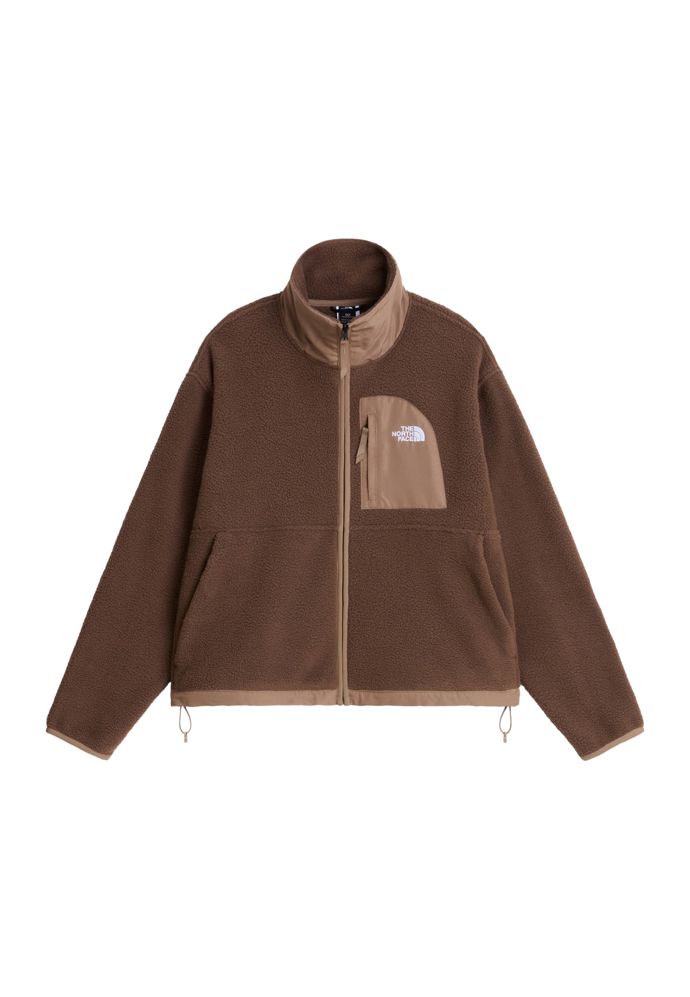THE NORTH FACE Fleece jas 'YUMIORI' in Bruin: voorkant