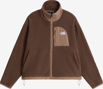 THE NORTH FACE Fleece jas 'YUMIORI' in Bruin: voorkant