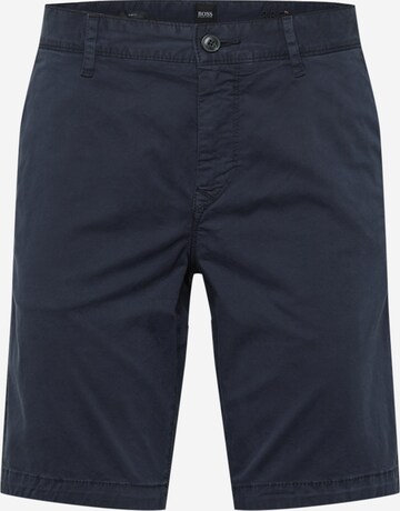 BOSS Slimfit Chino in Blauw: voorkant