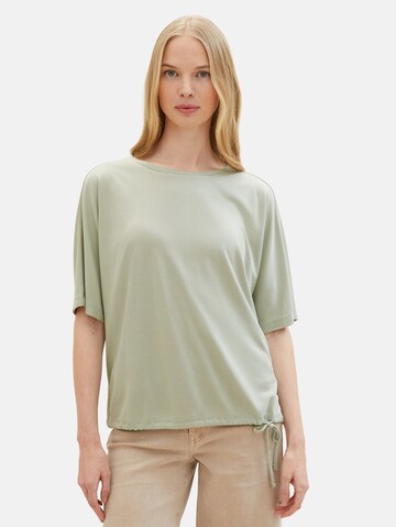 T-shirt TOM TAILOR en vert : devant