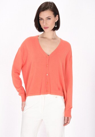 Cardigan 'Classic Look' Usha en orange : devant