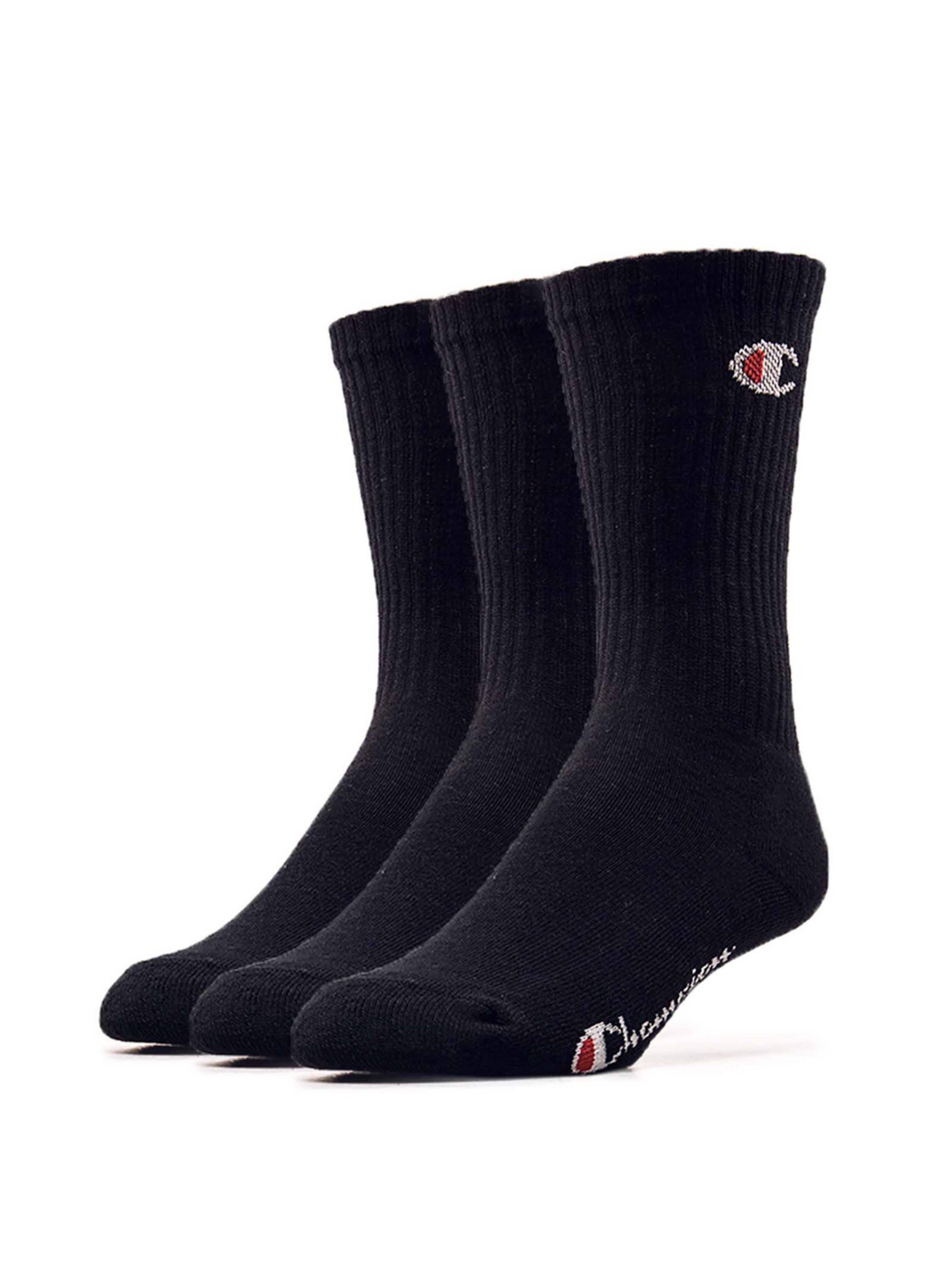 Calzino di Champion Authentic Athletic Apparel in nero: frontale