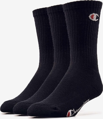 Champion Authentic Athletic Apparel Socks in Black: front