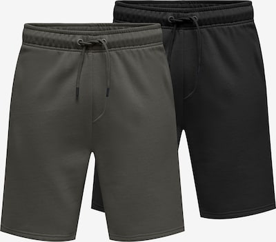 Only & Sons Hlače 'ONSCERES' veličine 31-32 u tamo siva / crna, Pregled proizvoda