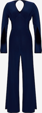 Chi Chi London Jumpsuit in Blauw: voorkant