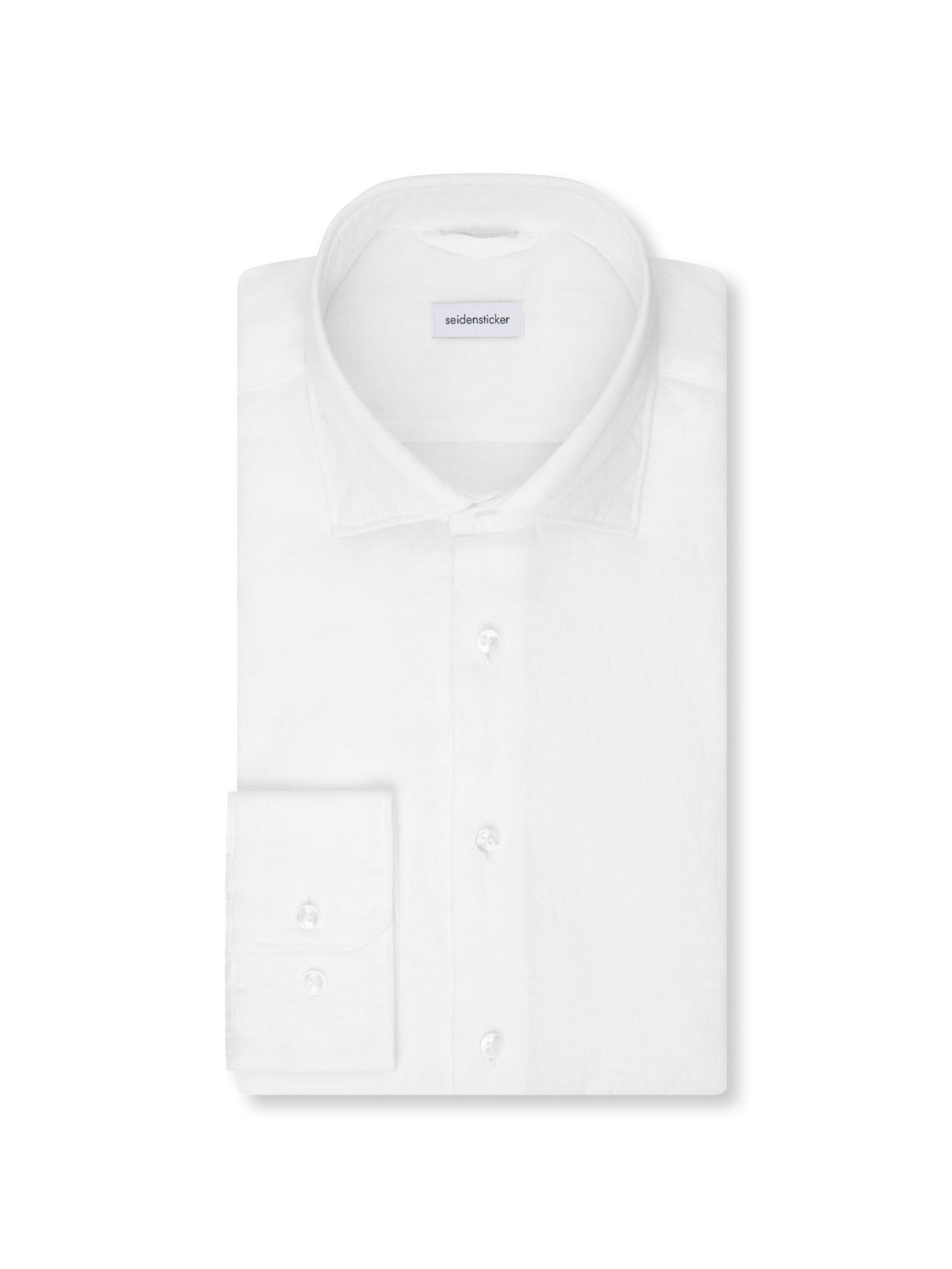 SEIDENSTICKER Regular fit Business shirt 'Smart Linen' in White
