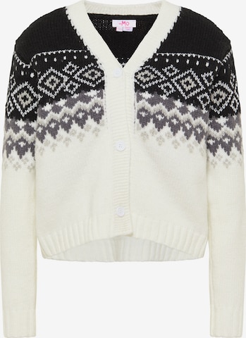 MYMO Knit cardigan in White: front
