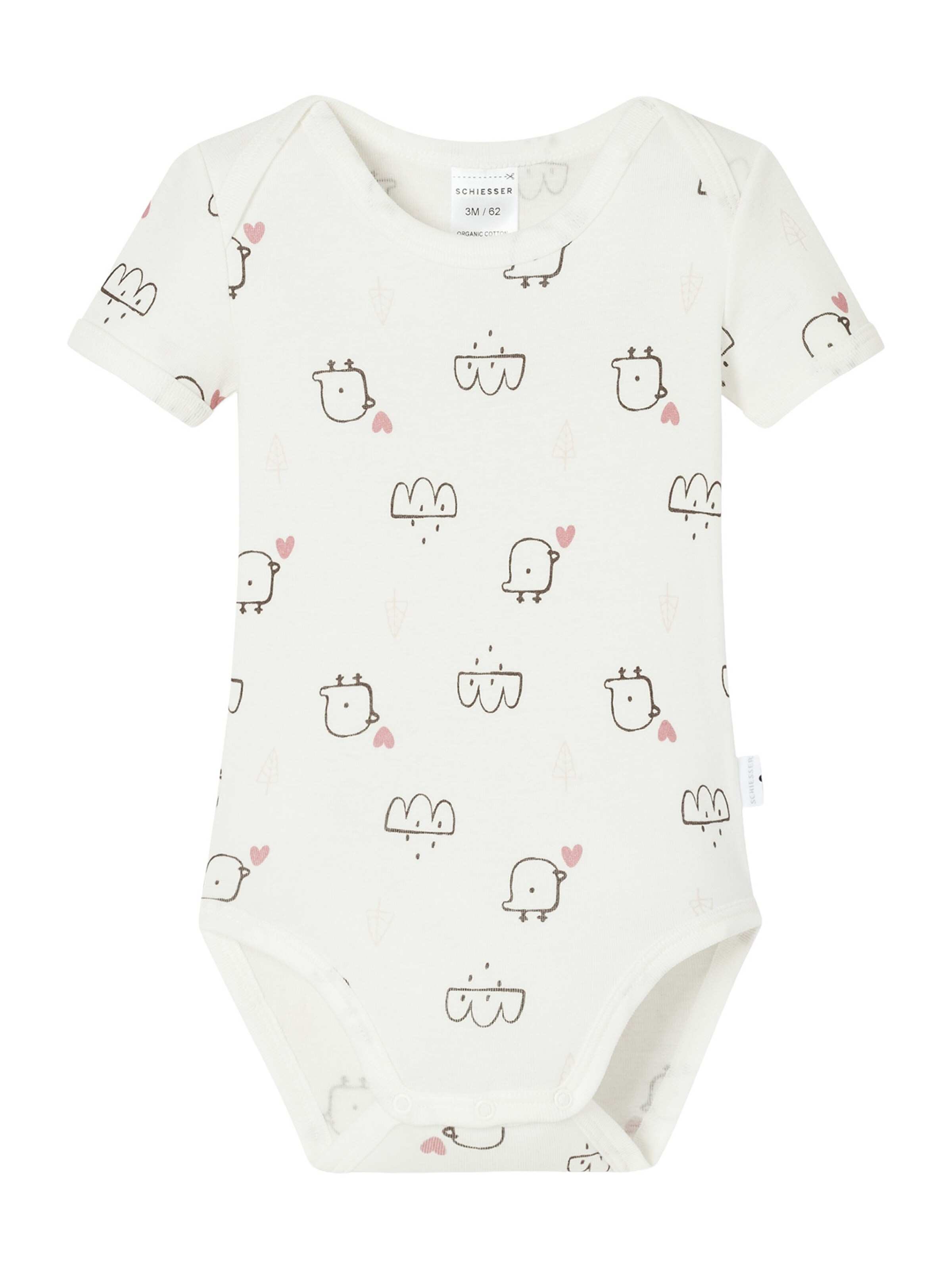 SCHIESSER Romper/bodysuit 'Natural Love' in Pink
